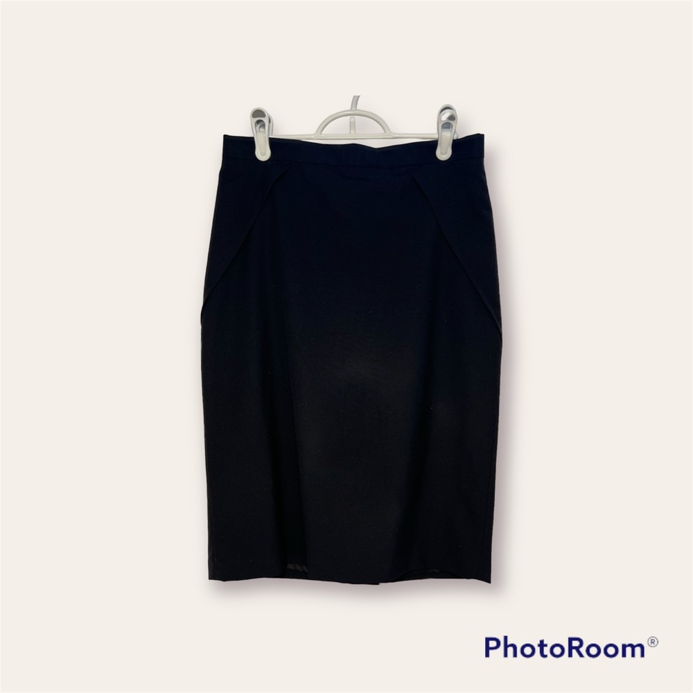 Black Wool Pencil Skirt Work Suit Separates Size 4